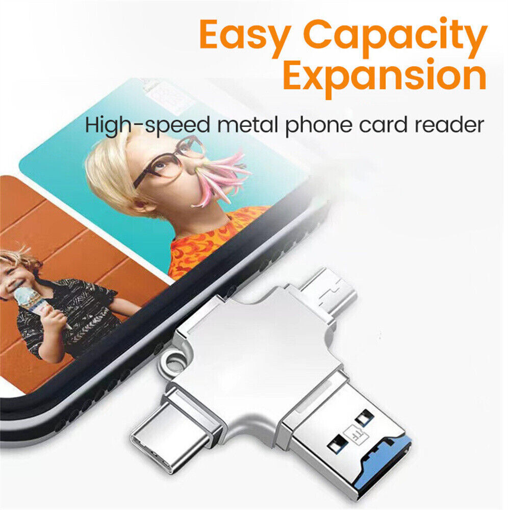 USB 3.0 Flash Drive Type -C Photo Stick OTG For iPhone iPad Android Samsung PC