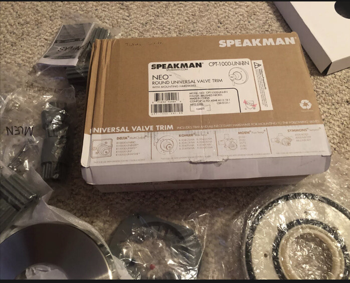 Speakman CPT-1000-UNI-BN Single Function Universal Valve Trim Brushed Nickel