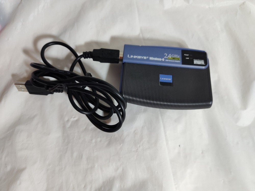 Linksys WUSB54G Wireless Adapter Version 4 w/ USB Cable - Pre-owned