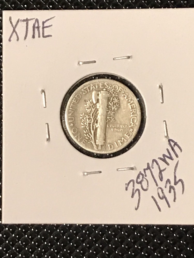 1935 Mercury Dime F+