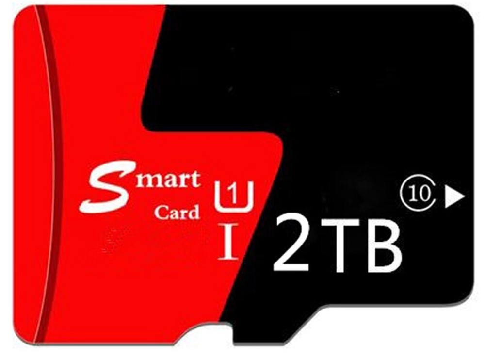 2TB Micro SD Card High Speed SDXC Class 10 TF Flash Memory with SD Card Adapter