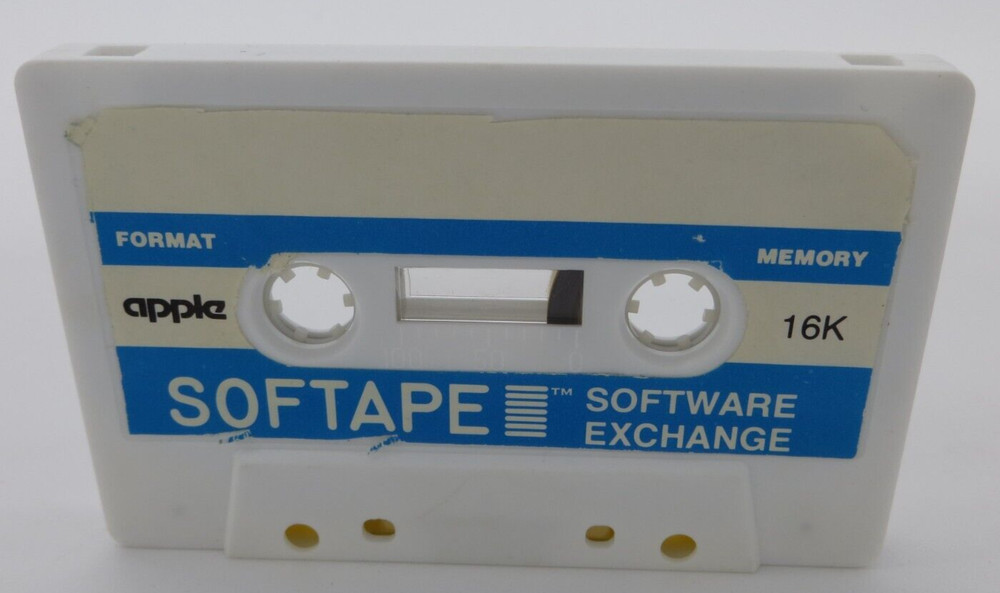 1978 APPLE Computer Cassette Module 6 Softape Software Vintage HTF RARE 16K