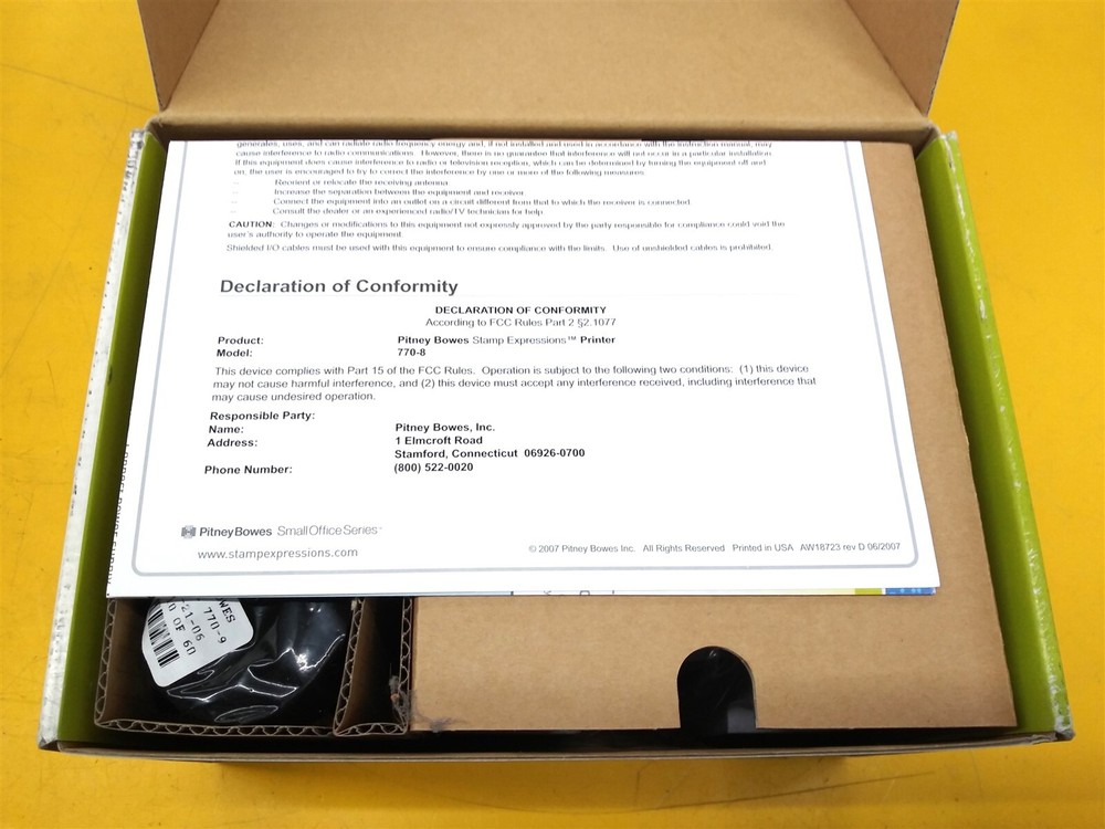 ⭐️⭐️⭐️⭐️⭐️ Pitney Bowes 770-8 Stamp Expressions Postage Printer