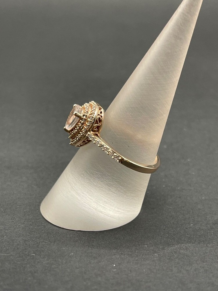 Ladies 9ct Rose Gold Pear Shape Ring