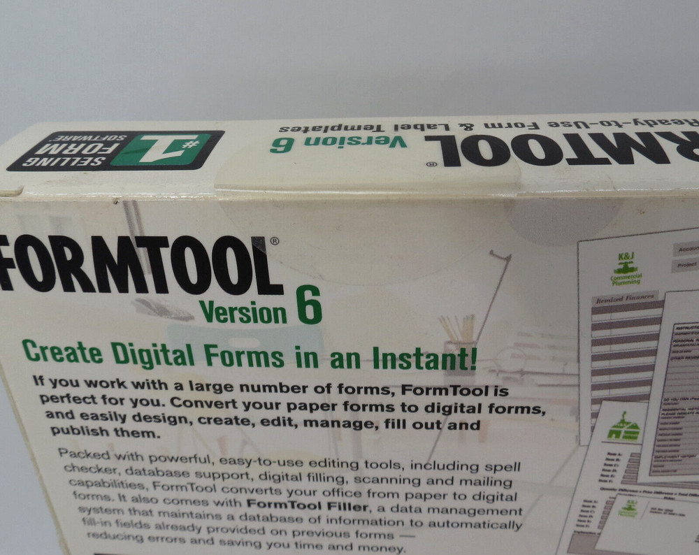 OfficeWork Formtool Version 6 Computer Software Windows XP Vista 7