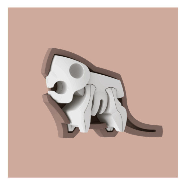 HALF FOREST: Beaver Magnetic Half Toy 3+