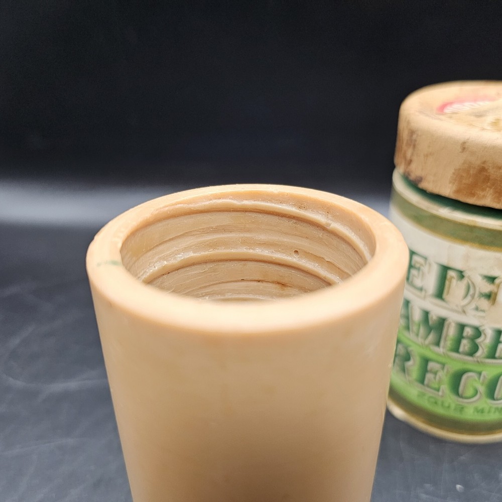 Edison Brown Wax Cylinder Record