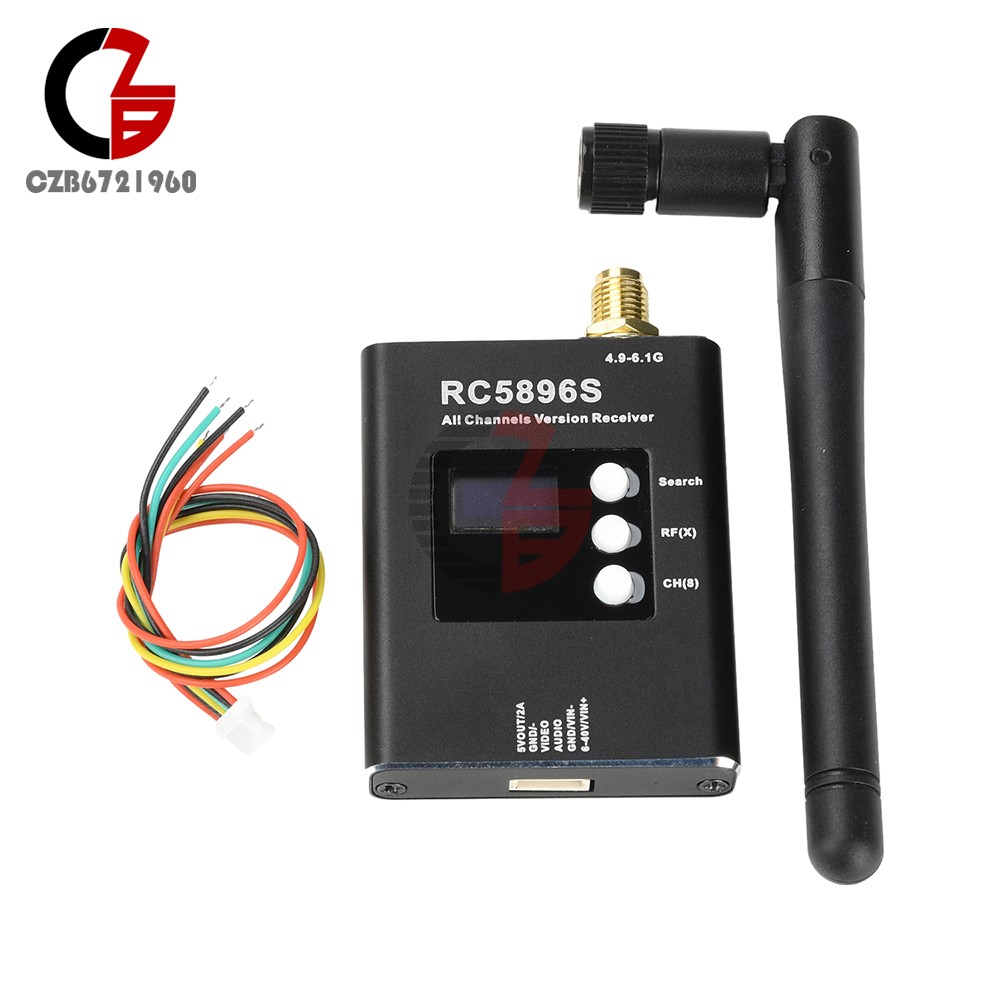 DC6-40V RC5896S Receiver 5.8GHz Video Receiver Compatible 5.8G Image Transmitter