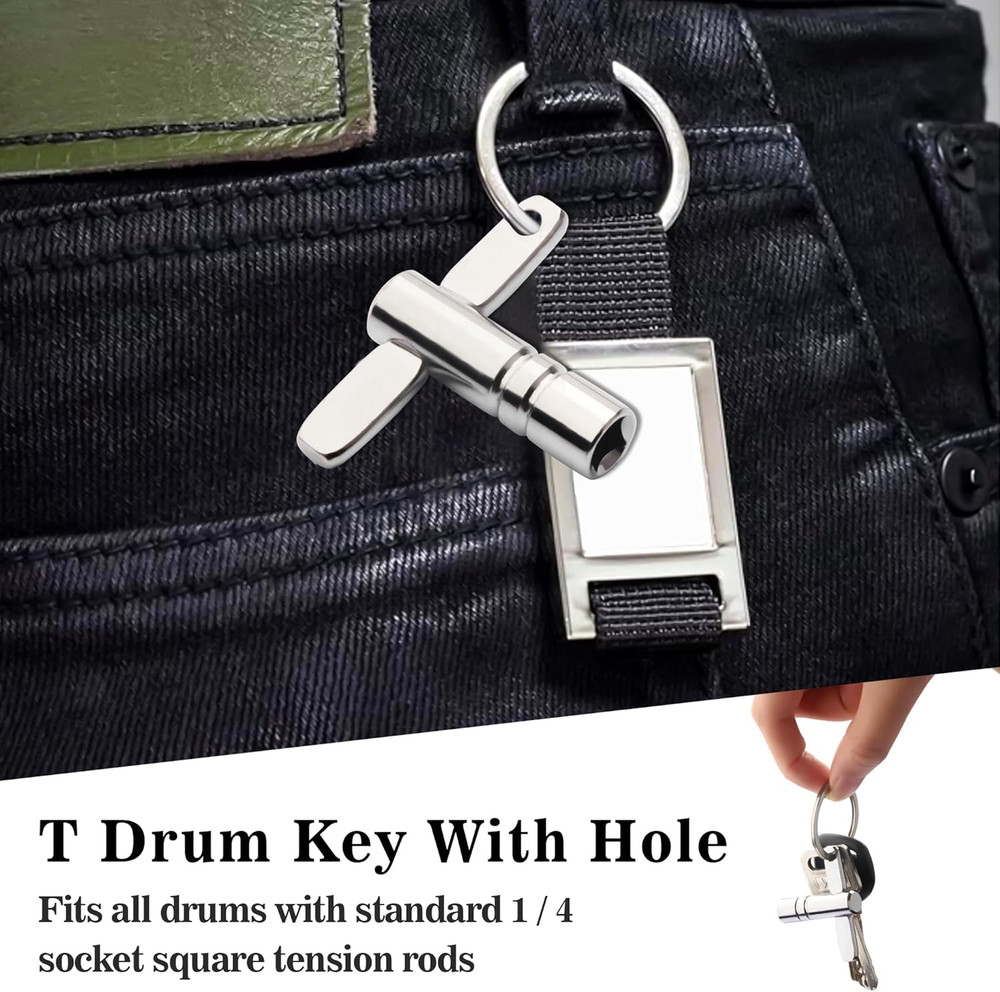 4 Pack Drum Keys - Universal Tool for Tuning High Tension Drums, Includes Speed