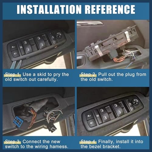 Power Window Switch, Driver Side Power Window Control Switch No.35750-TA0-A31