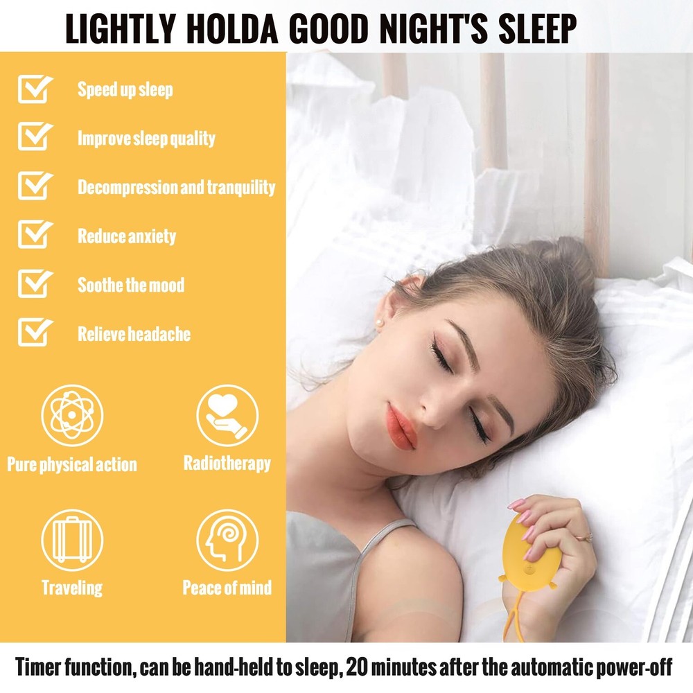 Portable Sleep Relief Device-Handheld Ergonomic Machine for Better Sleep Quality