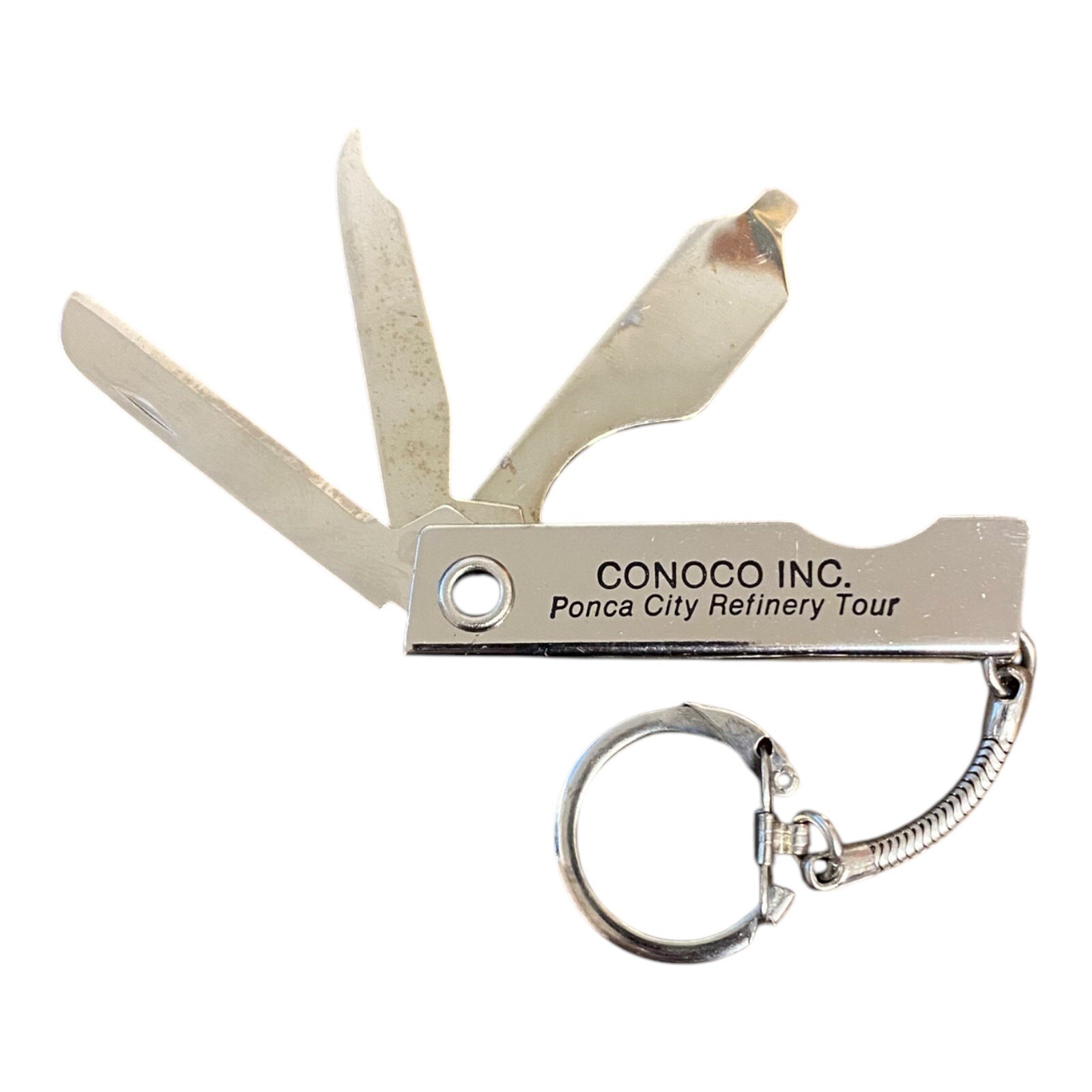 Conoco Pocketknife Keychain Advertising Ponca City Oklahoma