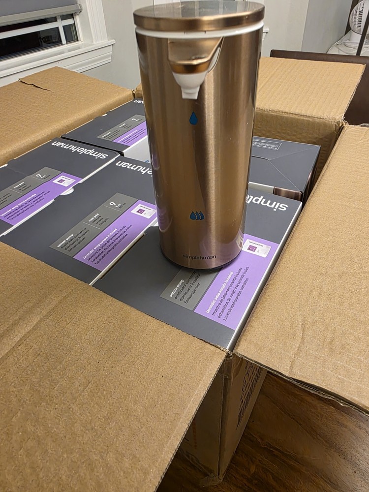 simplehuman Touchless Automatic Soap Dispenser ST1046 Gold Bathroom