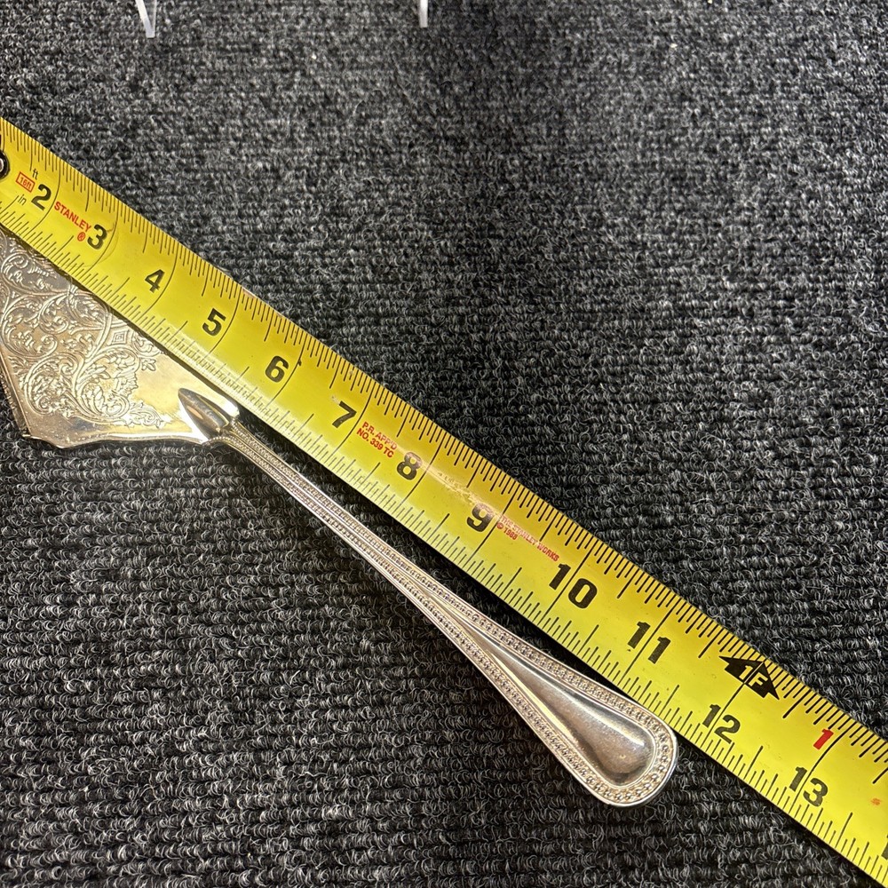 Vtg~Silver Plated~Cake Pie Server/Ornate Wedding Cake Server