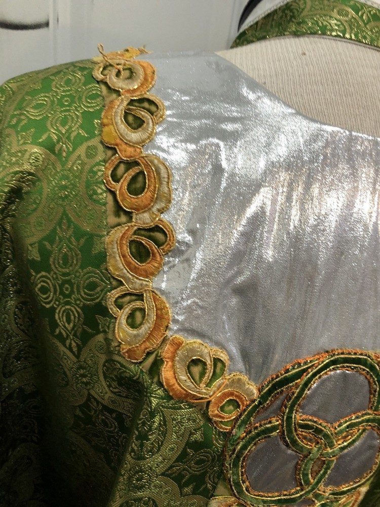 Green Gothic Style Holy Trinity Vestment