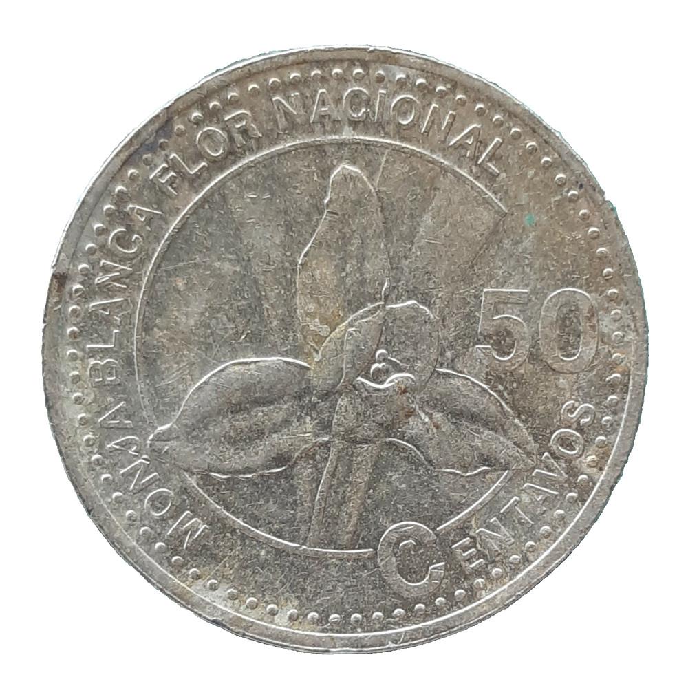 Guatemala 50 centavos, 2007 KM# 283