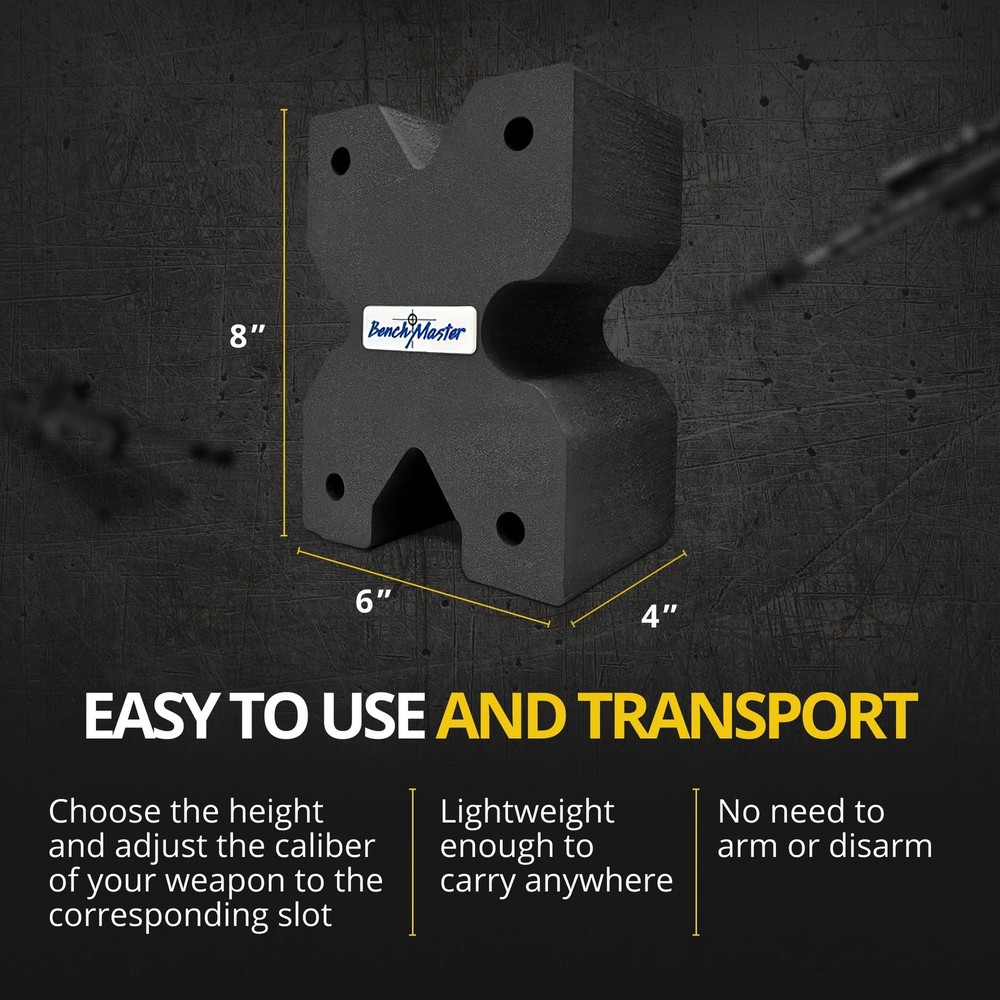 BenchMaster X-Block Shooting Rest, Multiple Sizes, Precision-Enhancing Rifle ...