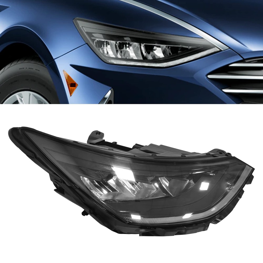 2020 2021 2022 Sonata LED Headlight Assembly Passenger Side OE Replacement