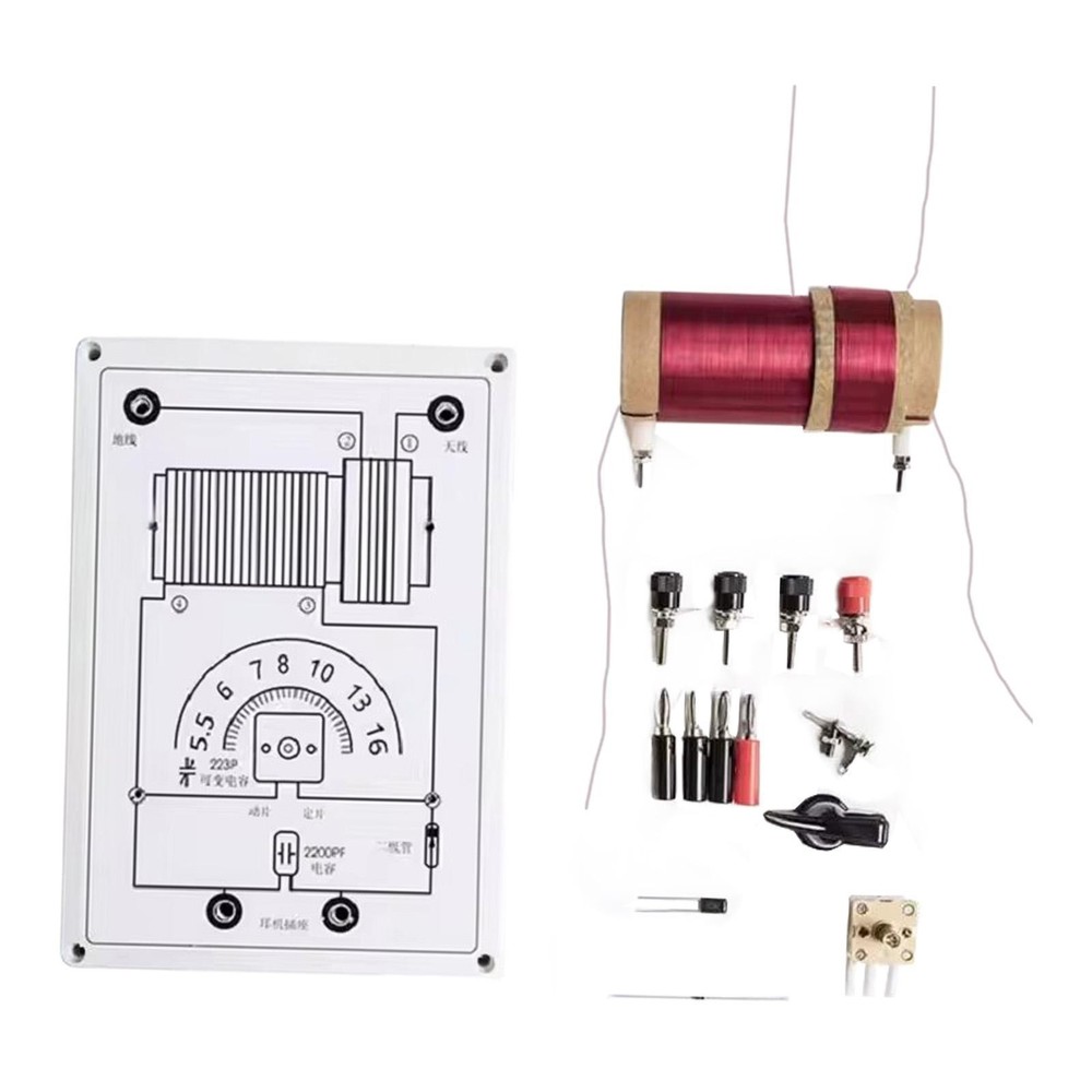 Radio DIY Kit Replaces Learning Component Electronic Two Circuit Assembly for