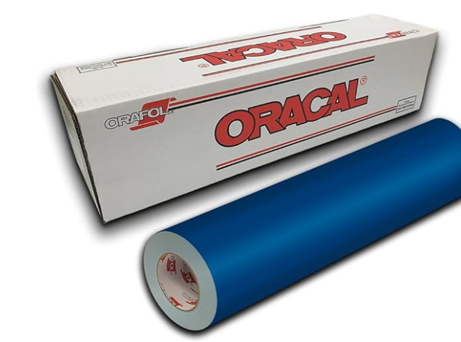 100 sqft Oracal 651 Gentian Blue
