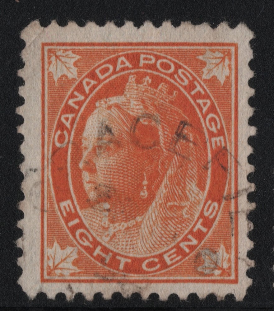 #72 Leaf 8c Canada used well centered