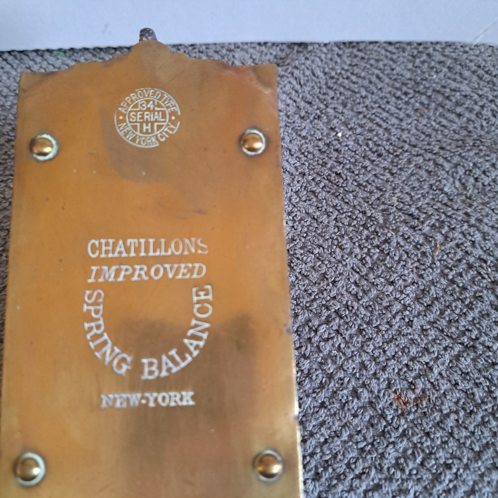 Vintage Chatillion 100 Lbs Brass Scale