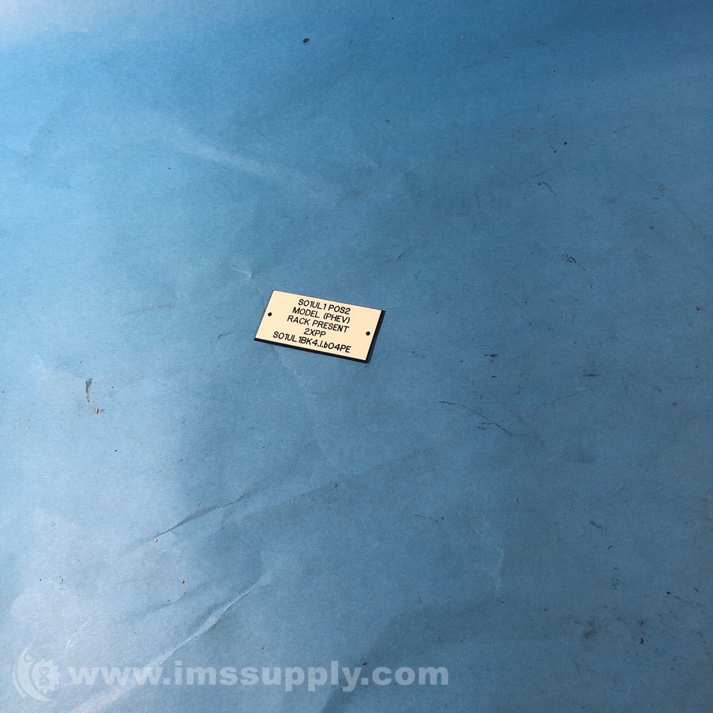 SO1UL1 POS2 2XPP Plastic Legend Plate FNIP