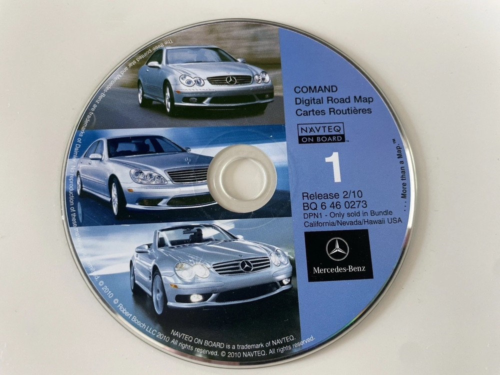 2000-2005 MERCEDES C CLK SL E G CL CLASS NAVIGATION CD 2011 VERSION OEM🟠