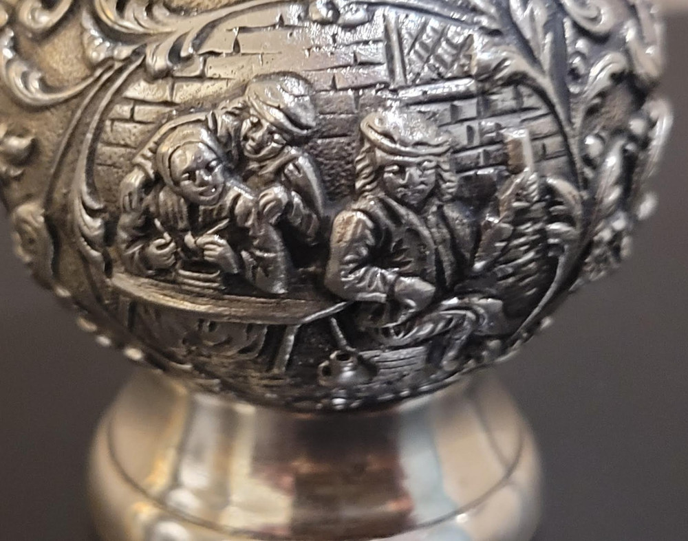 Silver (.800 purity) Dutch Figure Pepper Grinder