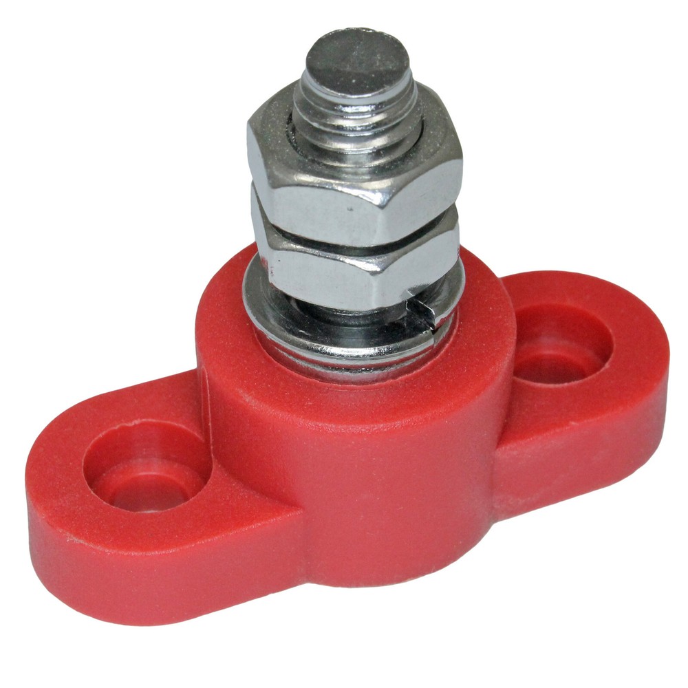 Positive & negative set battery ring insulated junction post terminal block stud