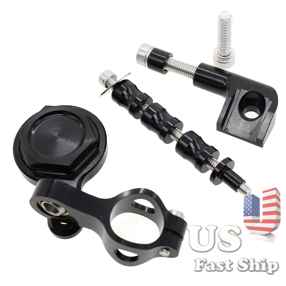 Black Bracket Mounting Steering Damper Stabilizer For YZF R1 1998-2001 2000 Both