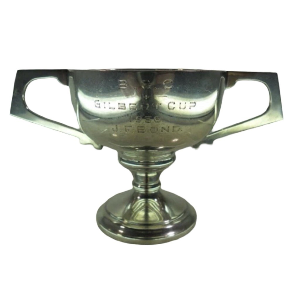 Miniature Solid Silver 2 Handled Trophy Cup, London 1936
