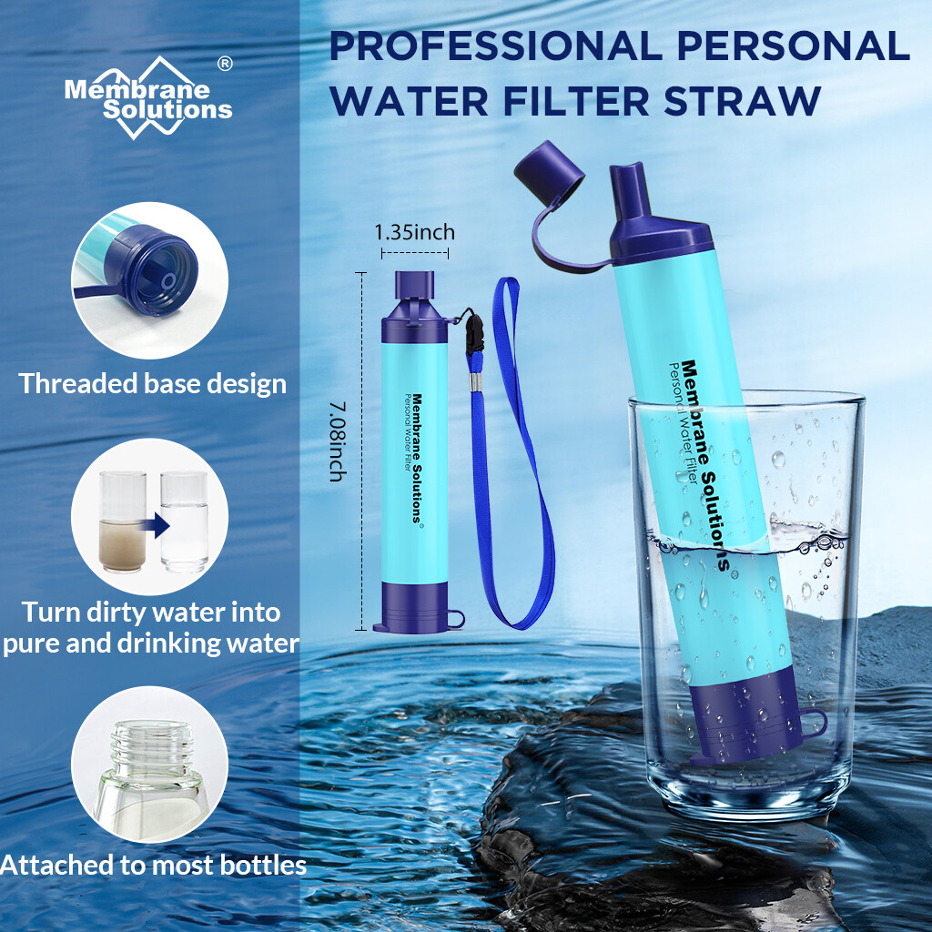 Water Filter Straw Portable Personal Water Filtration for Survival Emergency1-10