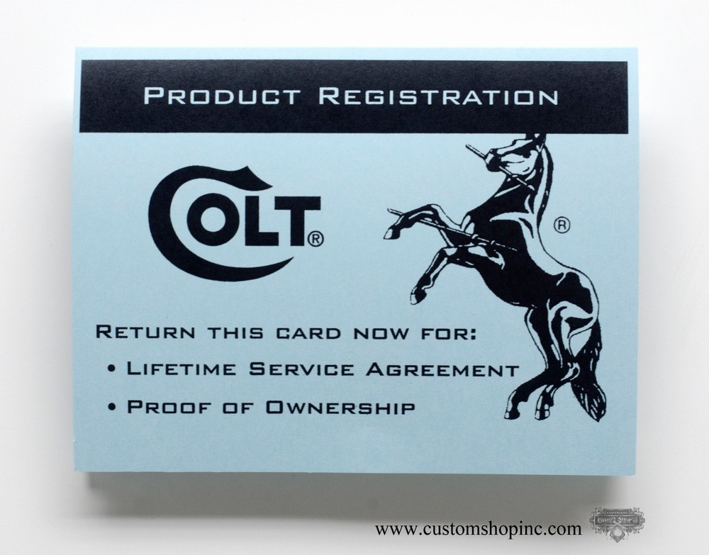 Colt Python Factory Paperwork Packet. 1990 Manual