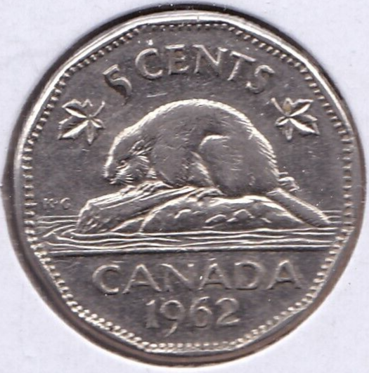 1962 Canada 5 Cent L2