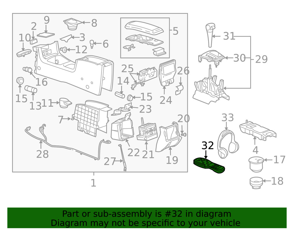 Genuine GM Remote Control 22722337