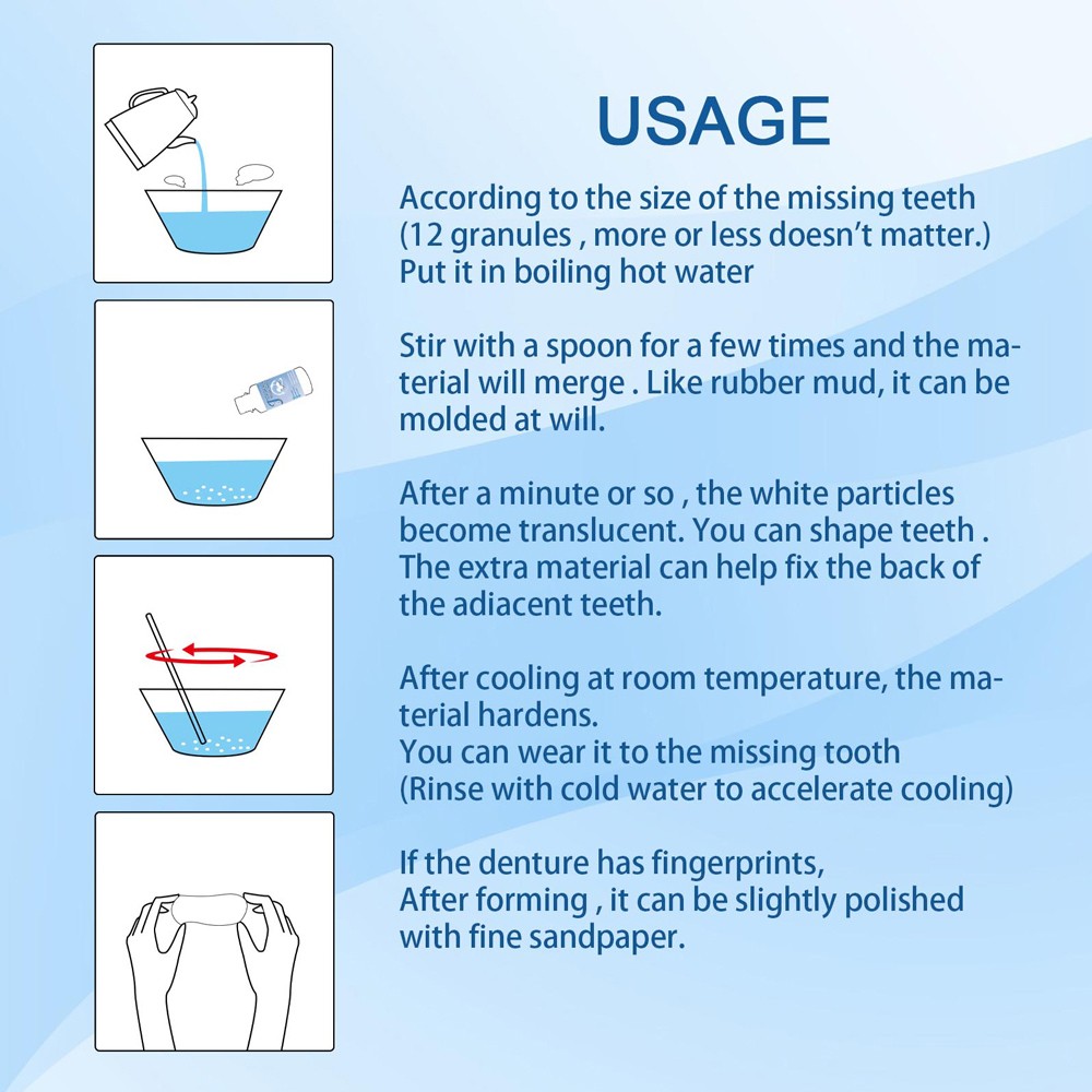 3X Tooth Repair Kit - Temporary Teeth Replacement Kit for Missing & Broken Teeth