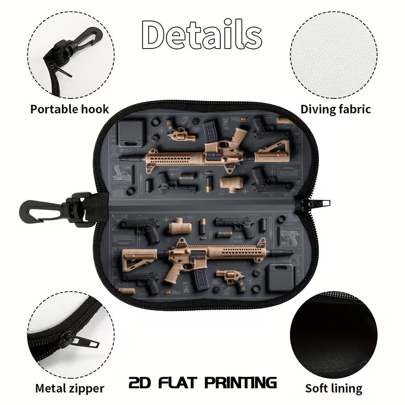 Tactical Glasses Pouch Soft Case Shockproof Sunglasses Case Protective Box