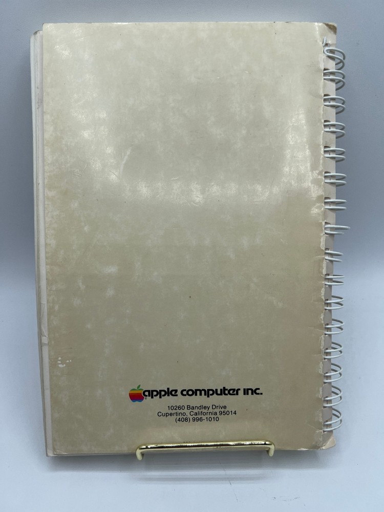 Apple II Pascal Operating System Reference Manual - 1980 Spiral Binding
