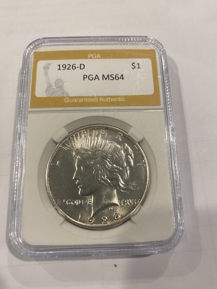 1926 D Peace Silver Dollar MS64
