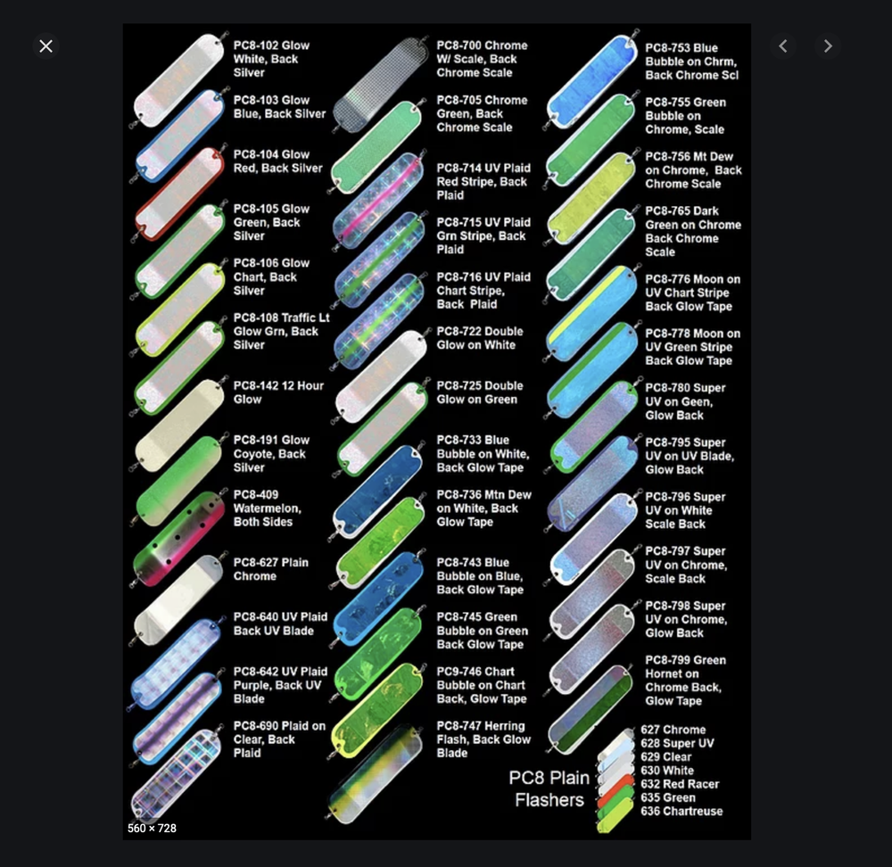 PRO-TROLL ProChip 8" #743 Blue Bubble Flasher - New