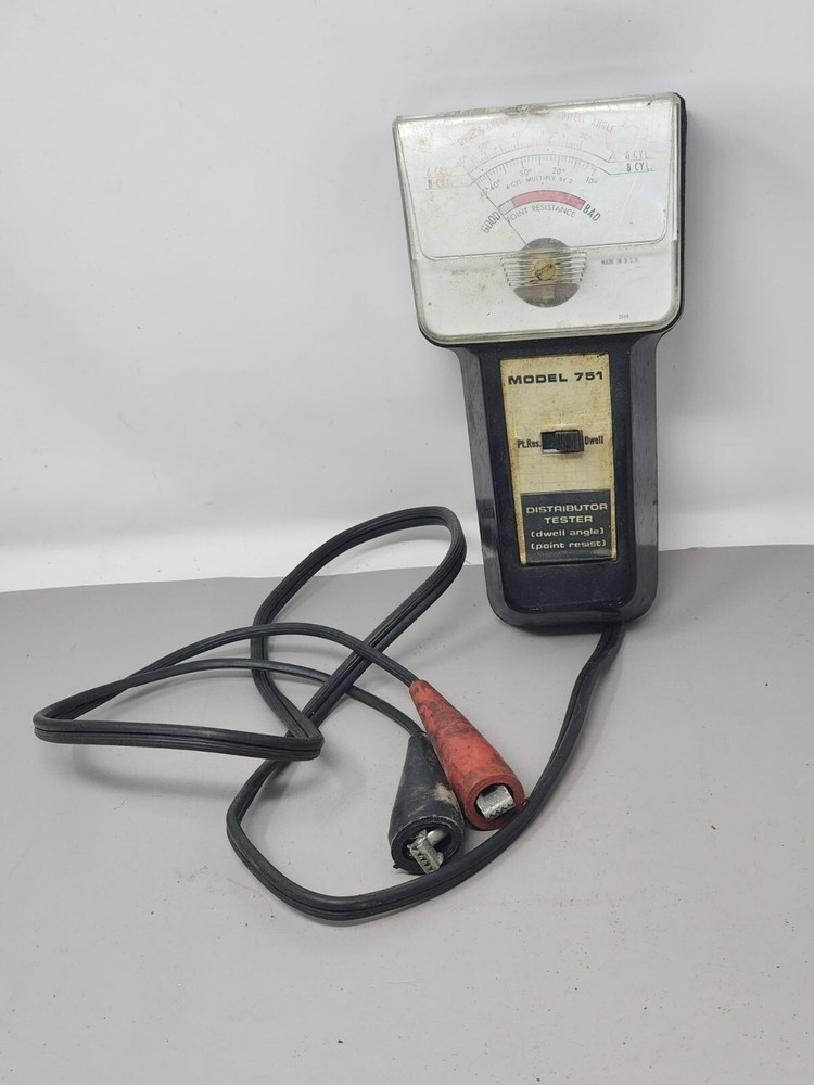 Vintage Model 751 Distributor Tester Dwell Angle & Point Resistance Untested
