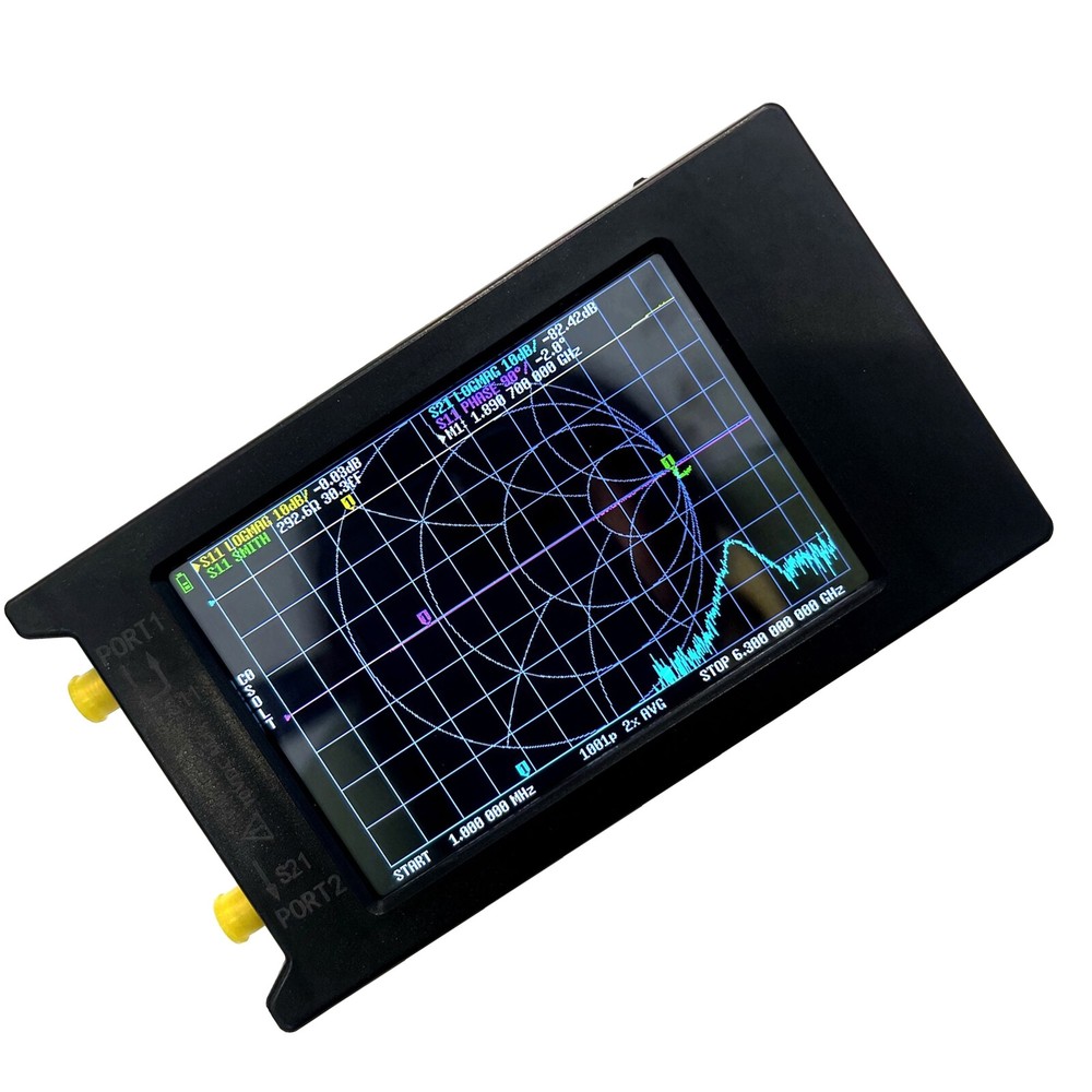 4" LiteVNA-64 VNA 50KHz-6.3GHz Analyzer Vector Network Analyzer Antenna Analyzer