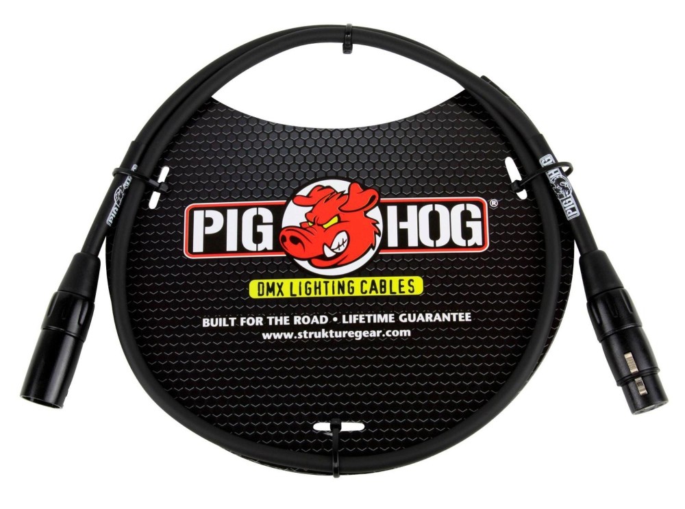 Pig Hog Lighting Cable DMX 3-pin (10 ft.) 3 ft.