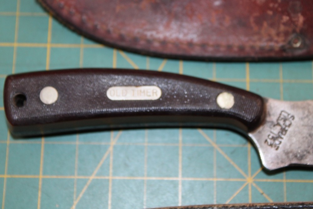 Schrade Old Timer 152 Knife & EZ Lap Diamond Sharpener W/ Sheaths
