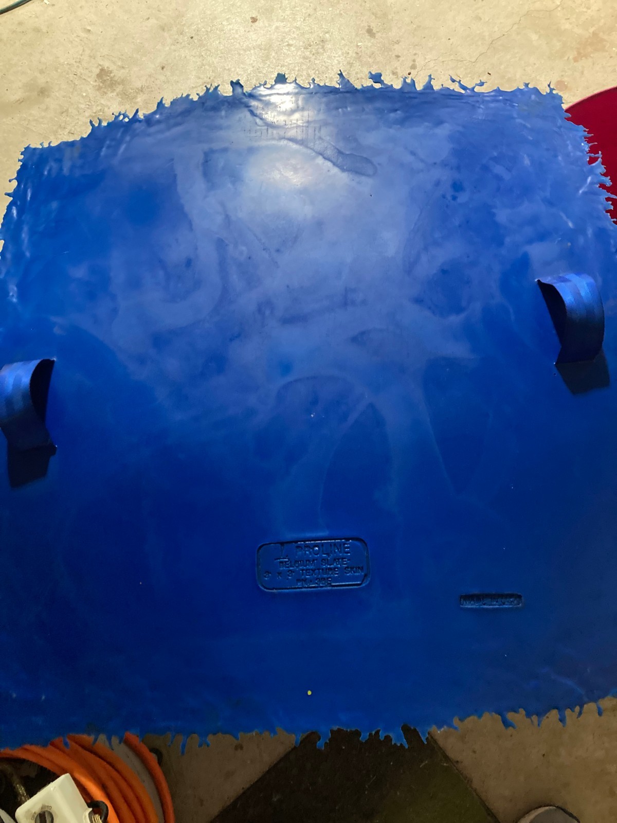 Decorative Concrete Stamp Skin-Mat, 36"x36", Slate w/Handles