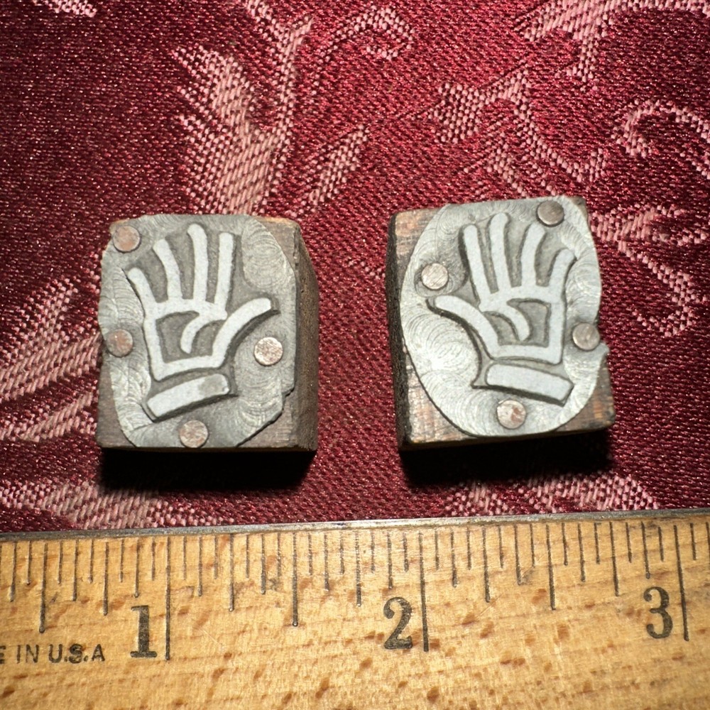 Printing Blocks “ 2 Hands “ Nice Lines!