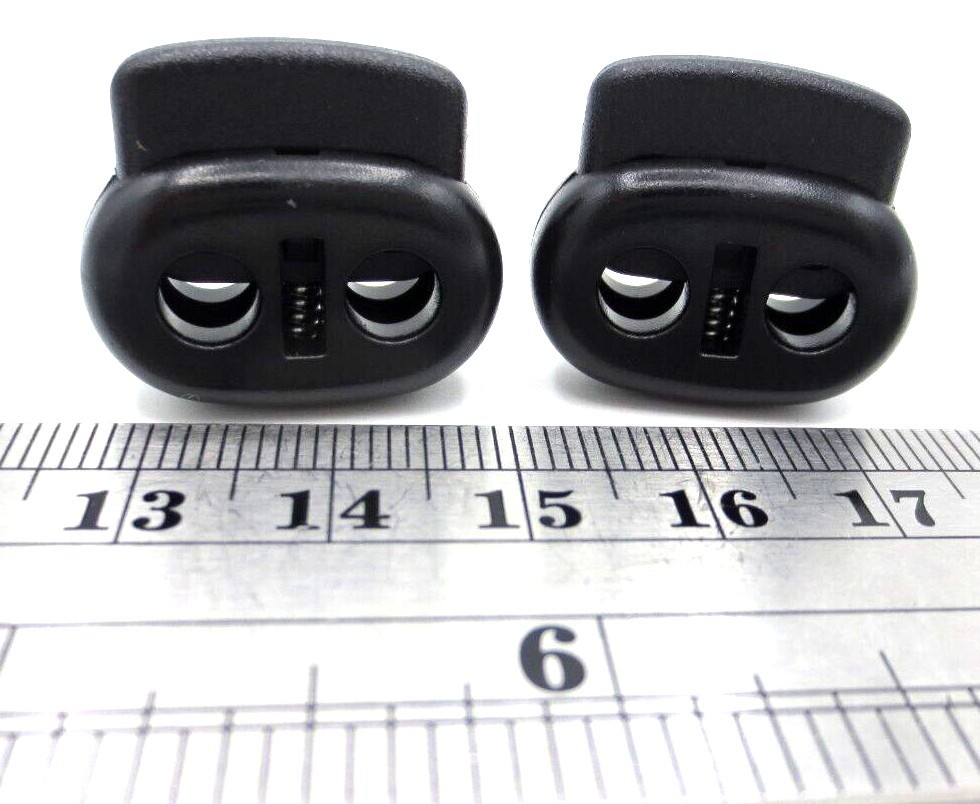 Spring Loaded Drawstring Slide Lock For 3/16" Thick String Sweat Pant Shorts Hat
