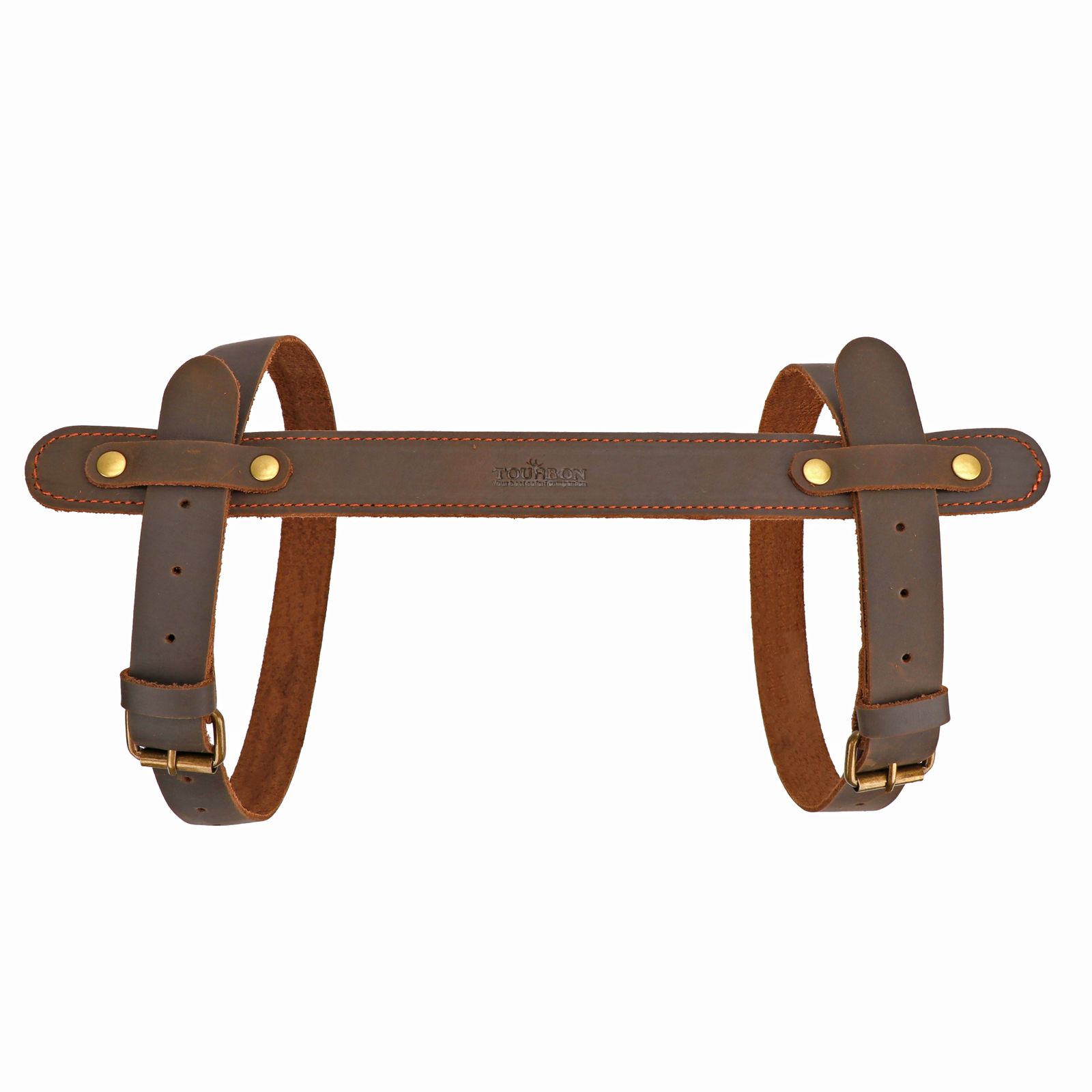 Tourbon Leather Picnic Blanket Carry Handle Camp/Trip Motorcycle Bedroll Strap🔥