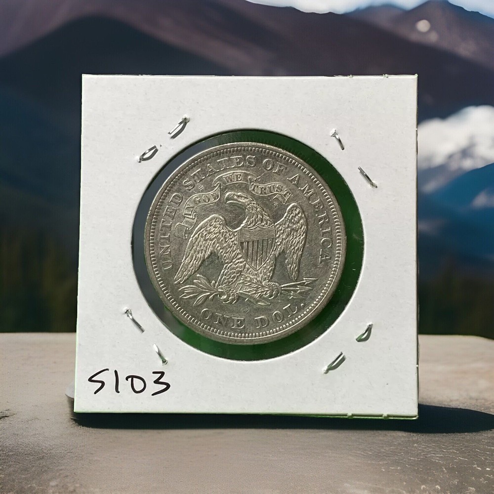 1871 Seated Liberty Dollar AU/UNC Raw